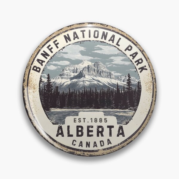 Item preview, A Vintage Emblem of Banff National Park - Canada  designed and sold by GoodOldVintage.