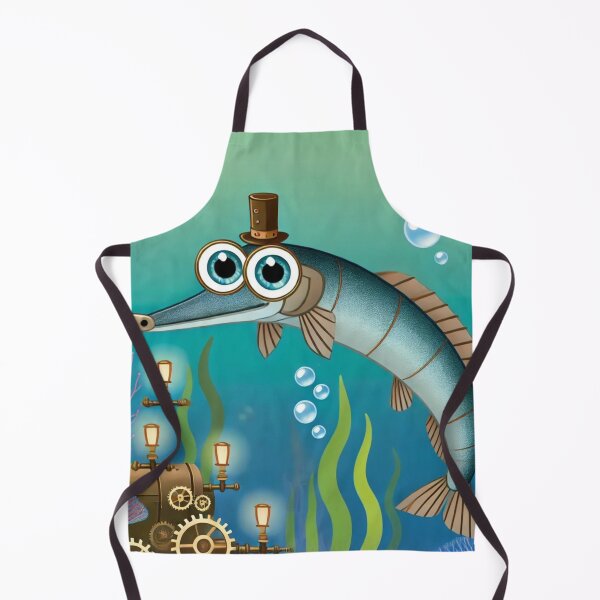 Item preview, Steampunk Longnose Gar Underwater Adventure designed and sold by Sillytoe.