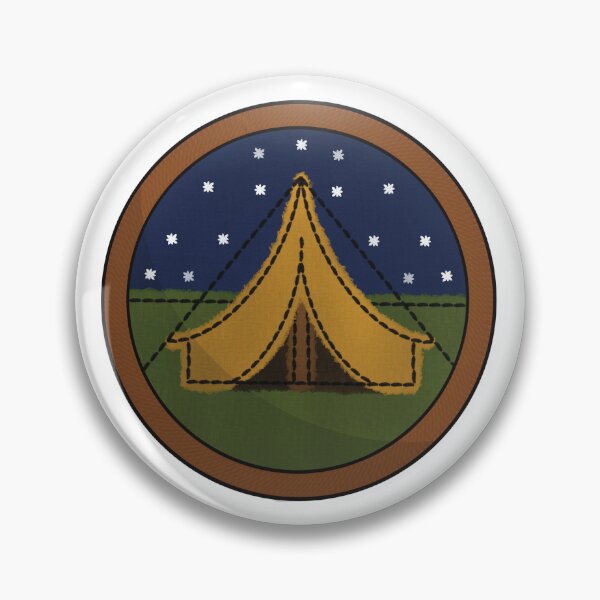Item preview, Tent Building Patch designed and sold by honeybeepaper.