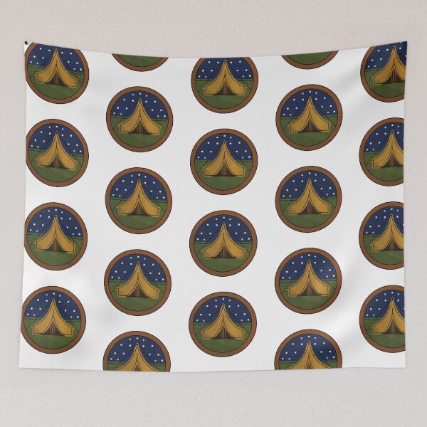 Item preview, Tent Building Patch designed and sold by honeybeepaper.