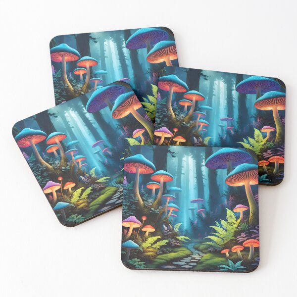 Item preview, Enchanted Mushroom Forest – Fantasy Art designed and sold by ThatBBStore.