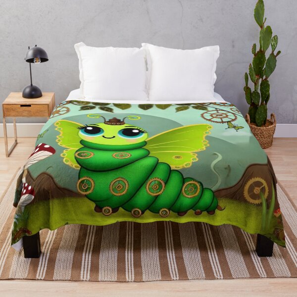 Item preview, Steampunk Luna Moth Caterpillar Fantasy designed and sold by Sillytoe.