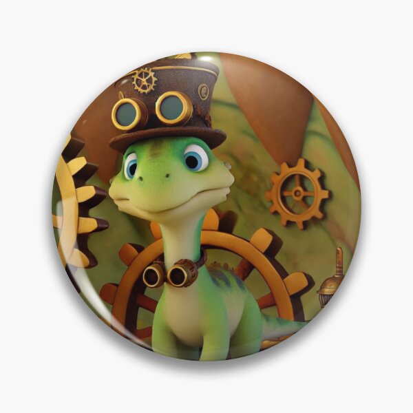 Item preview, Steampunk Maiasaura in a Mechanical World designed and sold by Sillytoe.