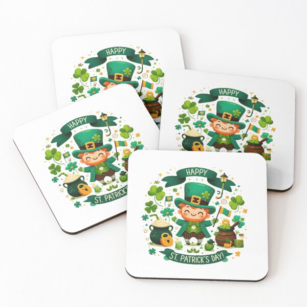 Item preview, St. Patrick's Day, sweet leprechaun and clovers designed and sold by nicnacc.