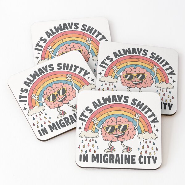 Item preview, It's Always Shitty In Migraine City - Groovy Rainbow designed and sold by Beanster-nl.