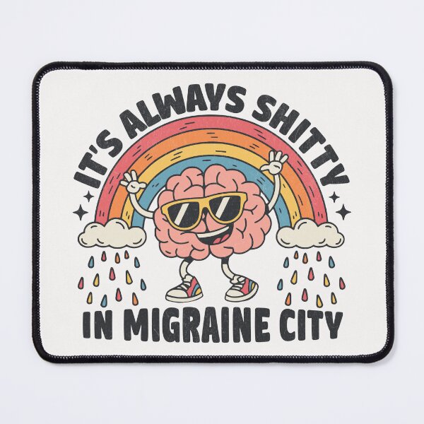 Item preview, It's Always Shitty In Migraine City - Groovy Rainbow designed and sold by Beanster-nl.