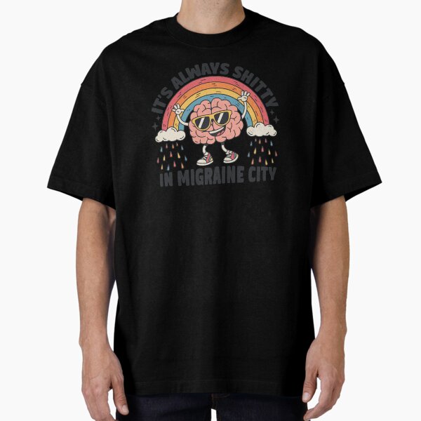 Item preview, It's Always Shitty In Migraine City - Groovy Rainbow designed and sold by beansterp.