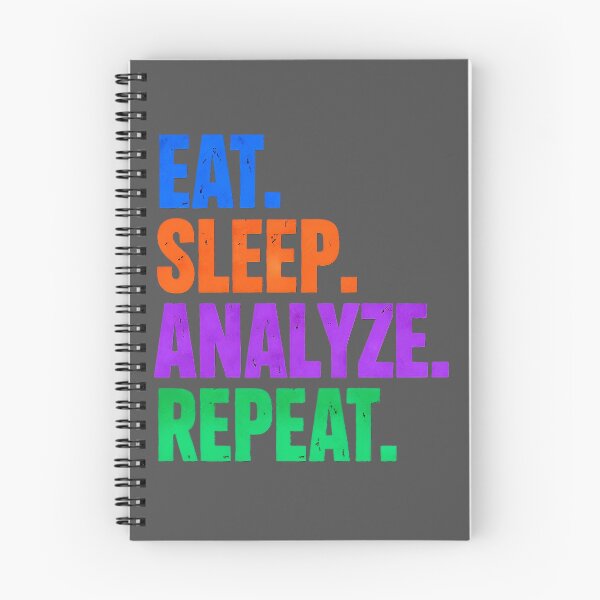 Item preview, Science Humor EAT. SLEEP. ANALYZE. REPEAT. designed and sold by Artflow Pixel Studios.