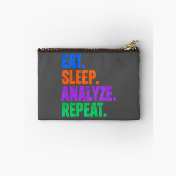 Item preview, Science Humor EAT. SLEEP. ANALYZE. REPEAT. designed and sold by Artflow Pixel Studios.