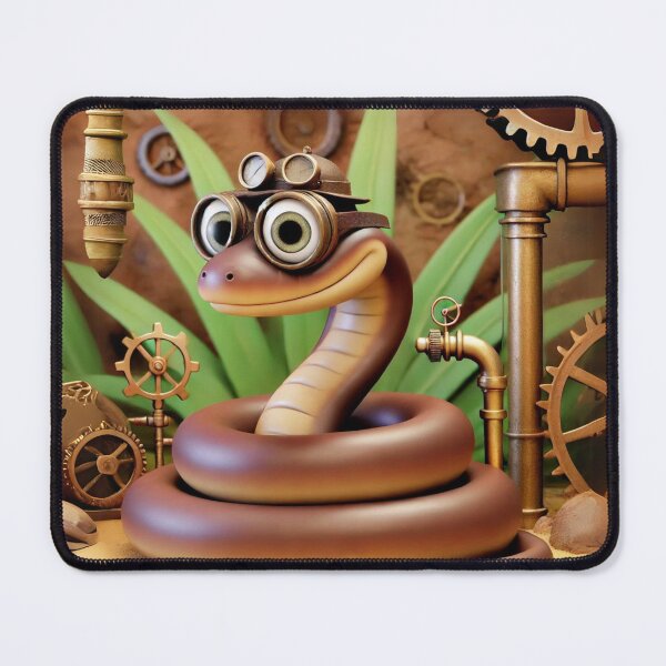 Item preview, Steampunk Mulga Snake in Brass Workshop designed and sold by Sillytoe.