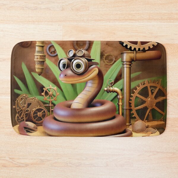 Item preview, Steampunk Mulga Snake in Brass Workshop designed and sold by Sillytoe.