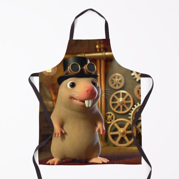 Item preview, Steampunk Naked Mole Rat Engineer designed and sold by Sillytoe.