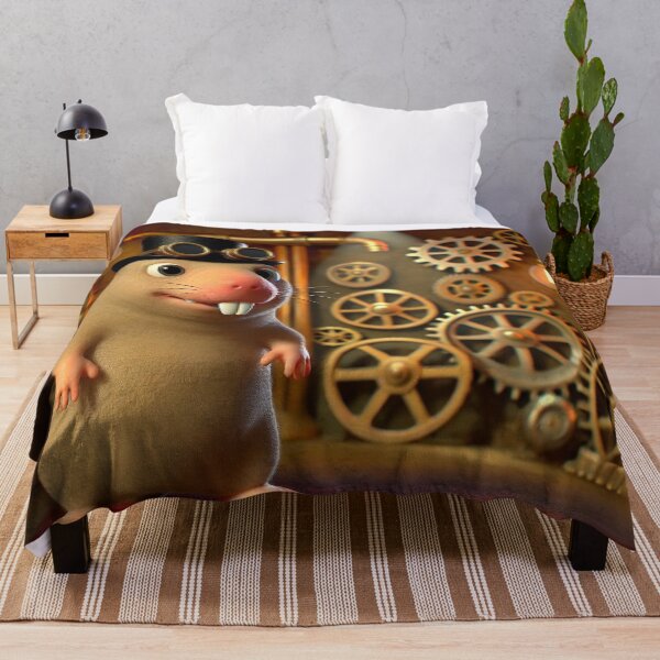 Item preview, Steampunk Naked Mole Rat Engineer designed and sold by Sillytoe.
