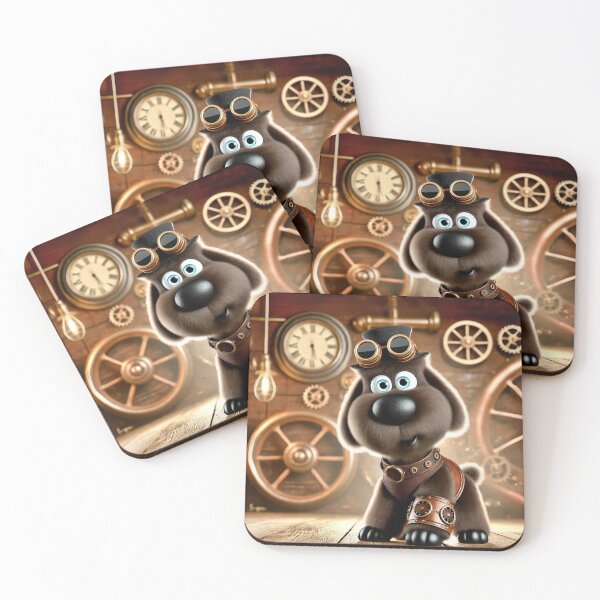 Item preview, Steampunk Newfypoo Dog with Gears designed and sold by Sillytoe.