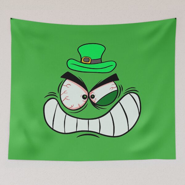 Item preview, Crazy Irish Grin Face : Drunken Mischief Leprechaun designed and sold by ImaginarStore.