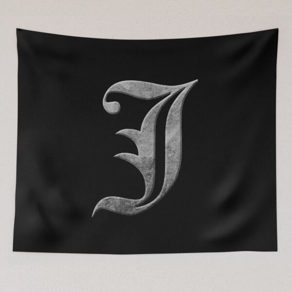 Item preview, Capital Letter J - Worn Stone Effect Gothic Blackletter Script / Old English Font designed and sold by STUDIO-72.