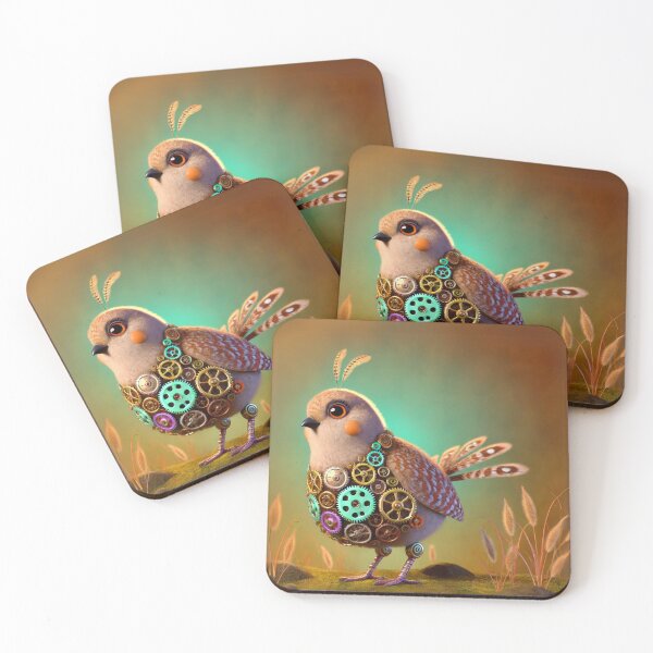 Item preview, Steampunk Northern Bobwhite with Gears designed and sold by Sillytoe.