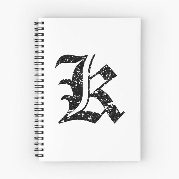 Item preview, Capital Letter K - Eroded / Distressed Gothic Blackletter Script / Old English Font (Black) designed and sold by STUDIO-72.