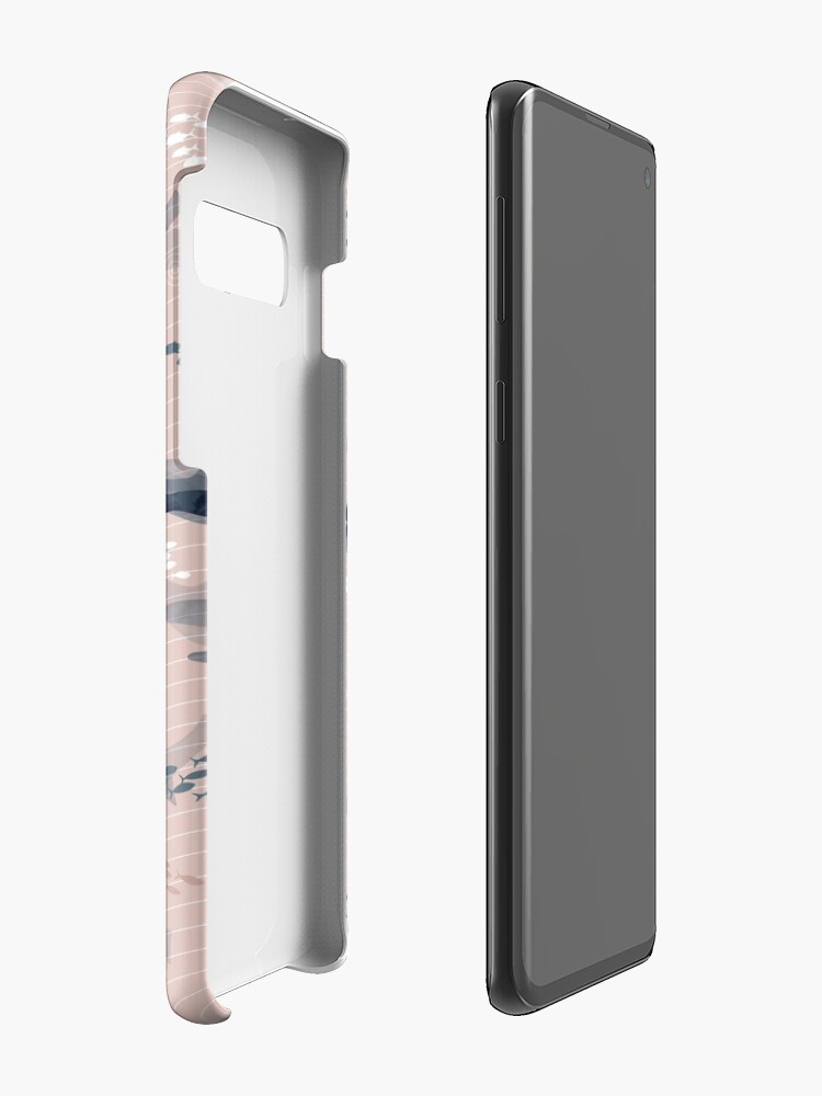 Alternate view of Orca in Motion / blush ocean pattern Case & Skin for Samsung Galaxy