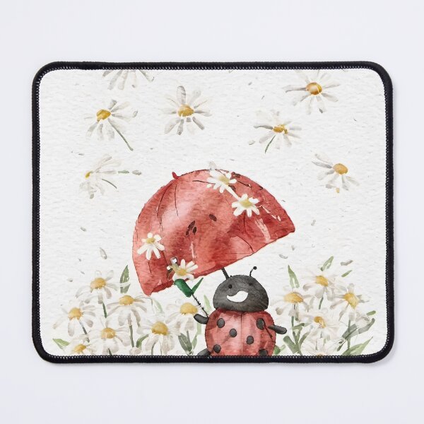 Item preview, Cute Ladybug Dances in a Daisy Shower designed and sold by Niko Pantele.
