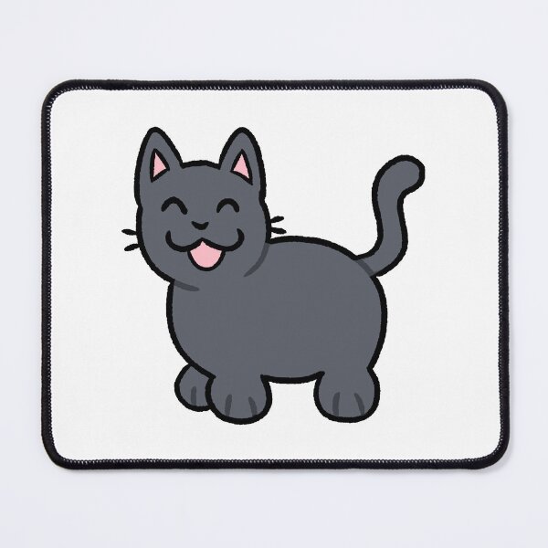 Item preview, Silly Dark Blue Gray Cat designed and sold by ZorriSparkles.