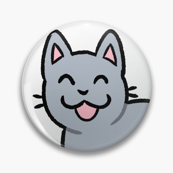 Item preview, Silly Light Blue Gray Cat designed and sold by ZorriSparkles.