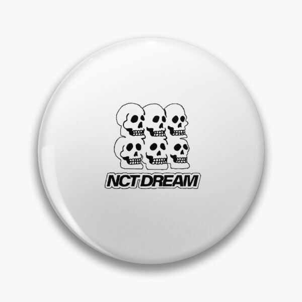 Item preview, NCT Dream We Boom Skulls Logo 6Dream Monochrome designed and sold by Aminahjpg.