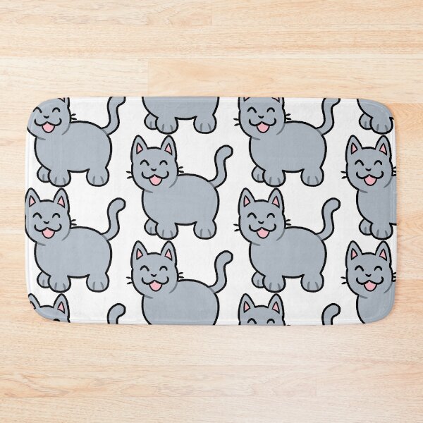 Item preview, Silly Light Blue Gray Cat designed and sold by ZorriSparkles.
