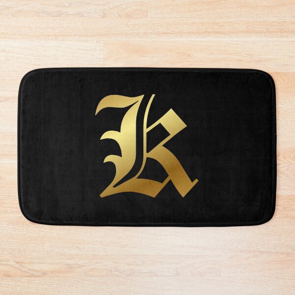 Item preview, Capital Letter K - Foil Gold Effect Gothic Blackletter Script / Old English Font designed and sold by STUDIO-72.