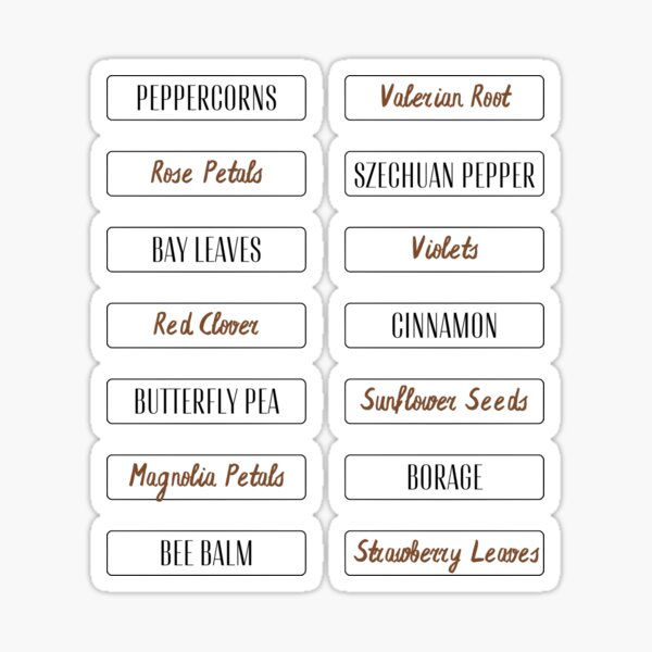 Item preview, kitchen jar labels 3 designed and sold by menheraaudino.