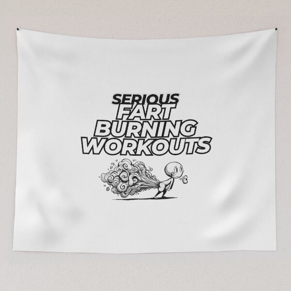 Item preview, Funny Fart T-shirts Men Women - Serious Fart Burning Workouts designed and sold by AllYoursShop.
