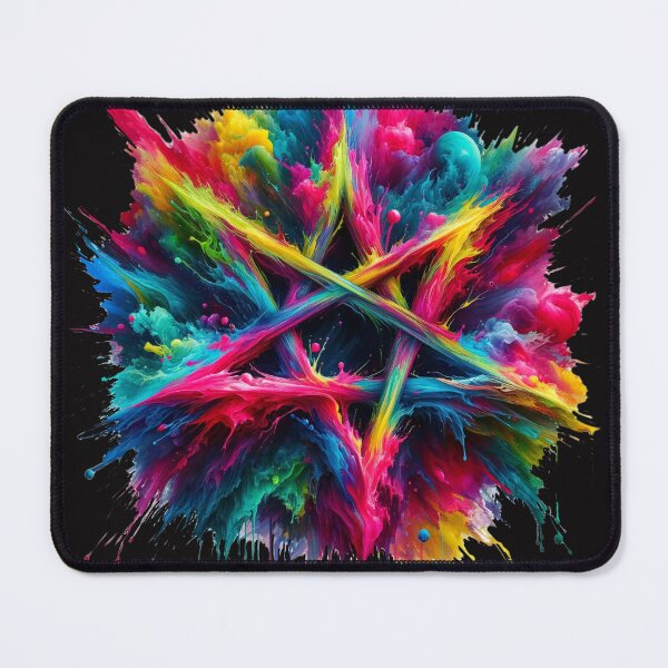 Item preview, Explosive watercolor pentagram designed and sold by MyArtworkStudio.
