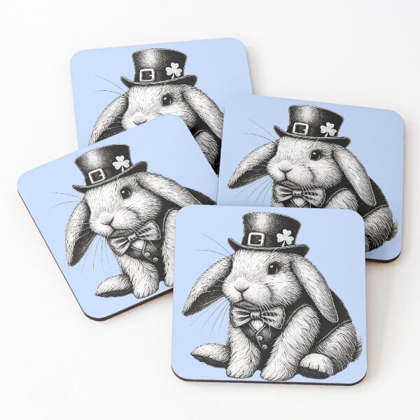 Item preview, Dapper Luck: Vintage St. Patrick’s Rabbit designed and sold by TSQ.