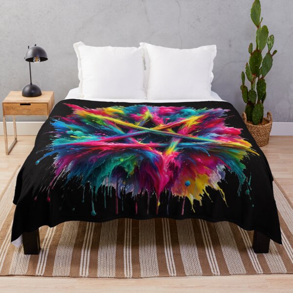 Item preview, Explosive watercolor pentagram designed and sold by MyArtworkStudio.