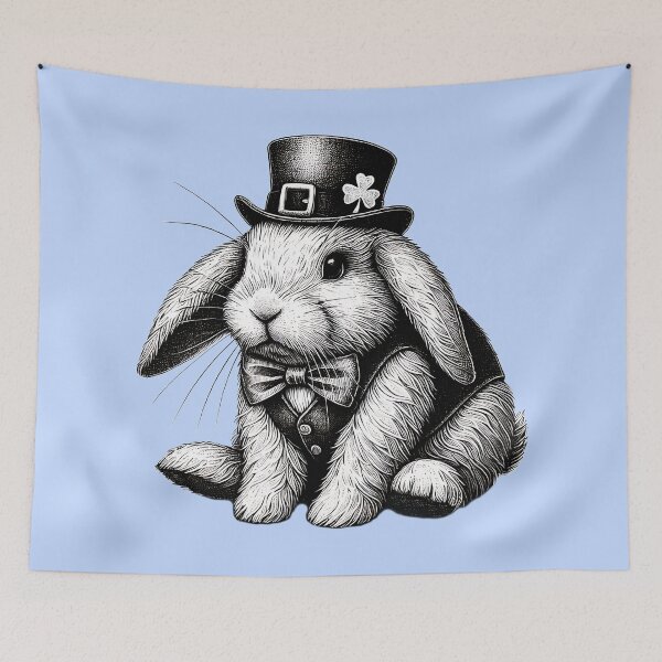 Item preview, Dapper Luck: Vintage St. Patrick’s Rabbit designed and sold by TSQ.