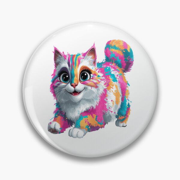 Item preview, Color Splash Ragdoll Cat – Vibrant & Playful Design designed and sold by Petpixy.
