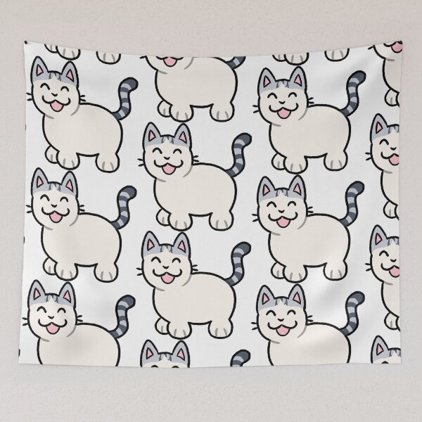 Item preview, Silly Silver and White Van Mackeral Tabby Cat designed and sold by ZorriSparkles.