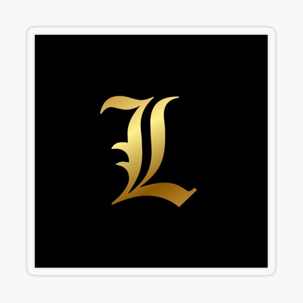 Item preview, Capital Letter L - Foil Gold Effect Gothic Blackletter Script / Old English Font designed and sold by STUDIO-72.