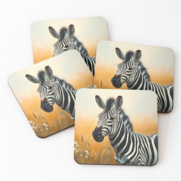 Item preview, Zebra Close Up Portrait Oil Style African Safari Animal designed and sold by kakarikihill.