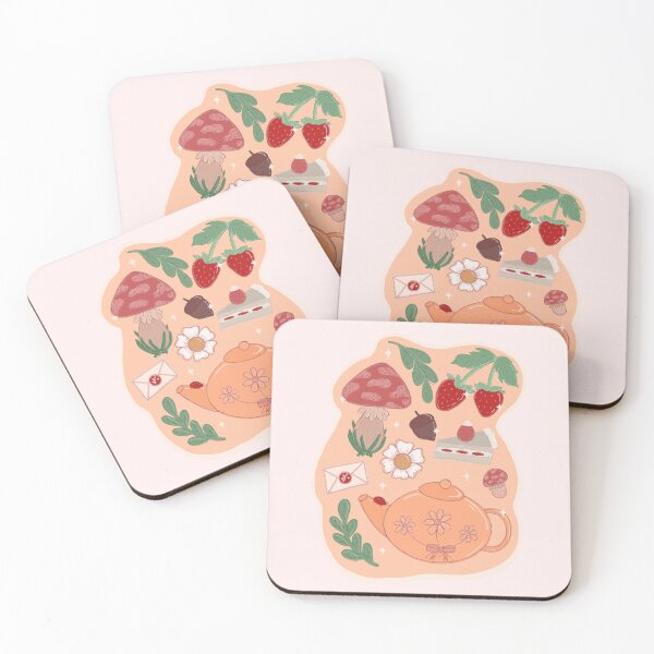 Item preview, strawberry tea party  designed and sold by Burns and Blossom Collective.