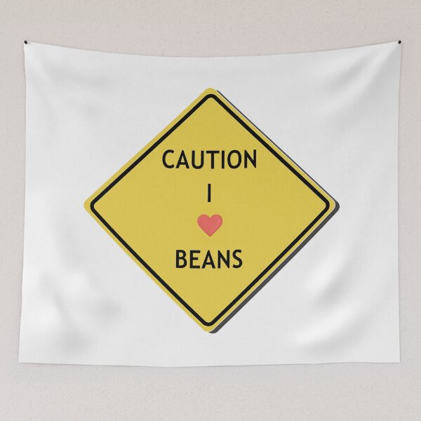 Item preview, Caution I heart beans designed and sold by WordyDreams.