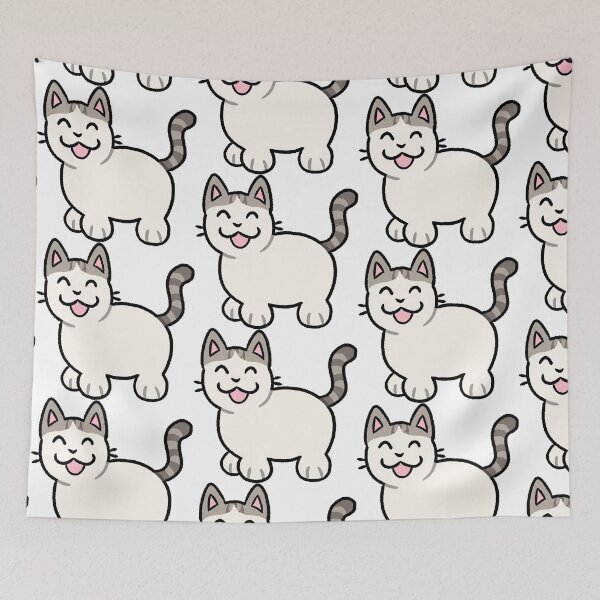 Item preview, Silly Lilac Gray and White Van Tabby Cat designed and sold by ZorriSparkles.