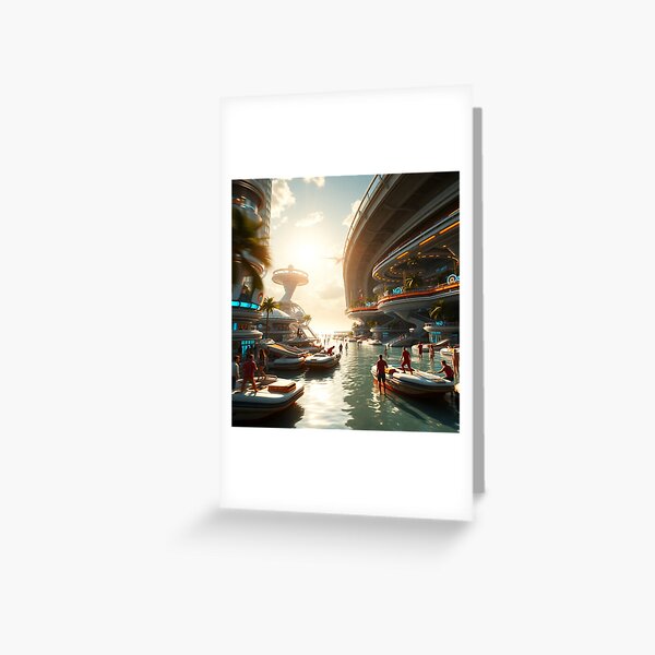 Item preview, Happy Birthday Party in a Futuristic Island designed and sold by Shapeshifter797.
