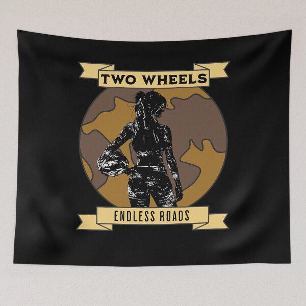 Item preview, Two Wheels Endless Roads designed and sold by NordicBadger.