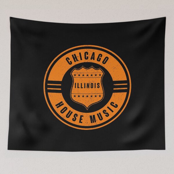 Item preview, Vintage 80s Chicago House Music  – Distressed Retro Badge Design designed and sold by paulo silveira.