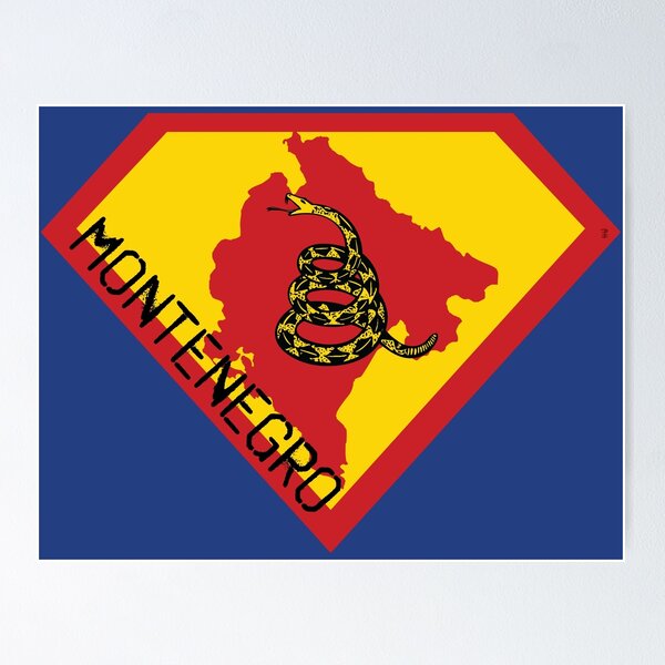 Item preview, MONTENEGRO SHIELD - Freedom Is The Superpower -  Gadsden Snake Flag - Dont Tread On Me SUPERHERO spellout design designed and sold by pelagio.