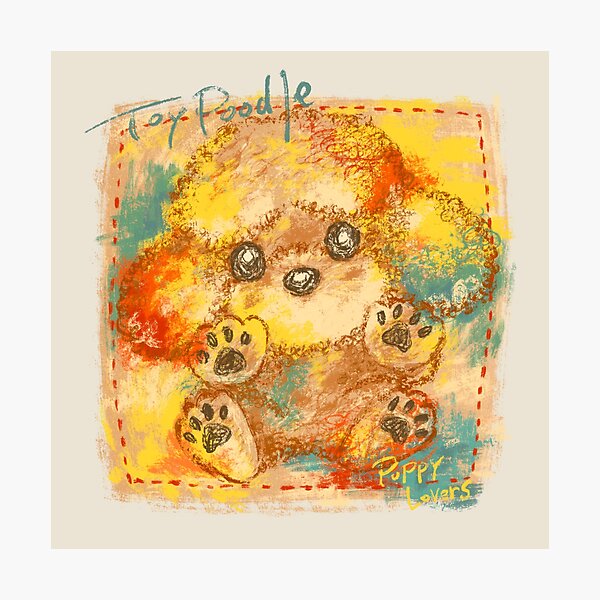 Item preview, Toy poodle graffiti designed and sold by Toru Sanogawa.
