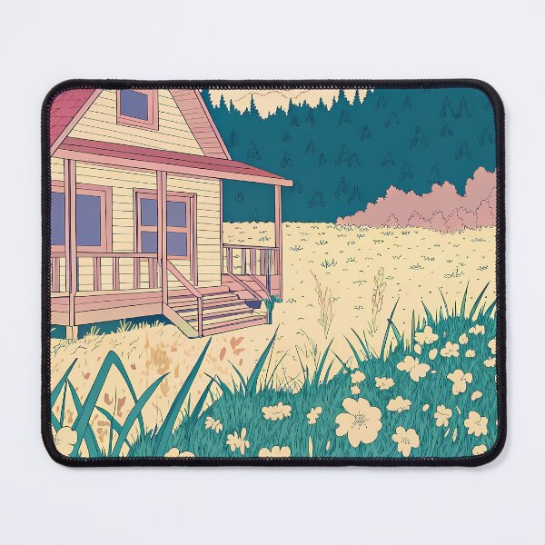 Item preview, Day Cabins Serene Landscape Nature Woodhouse Rural Forest designed and sold by ART ATTACK ZONE.