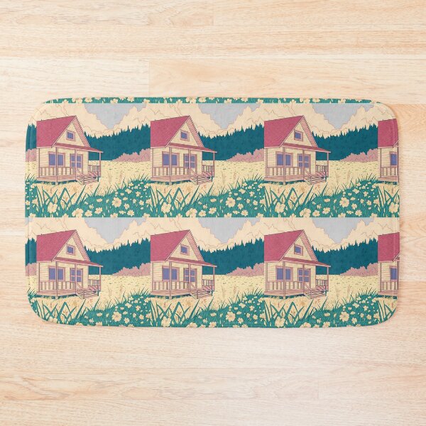 Item preview, Day Cabins Serene Landscape Nature Woodhouse Rural Forest designed and sold by ART ATTACK ZONE.