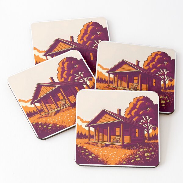 Item preview, Relax Cabins Serene Landscape Nature Woodhouse Rural Forest designed and sold by ART ATTACK ZONE.